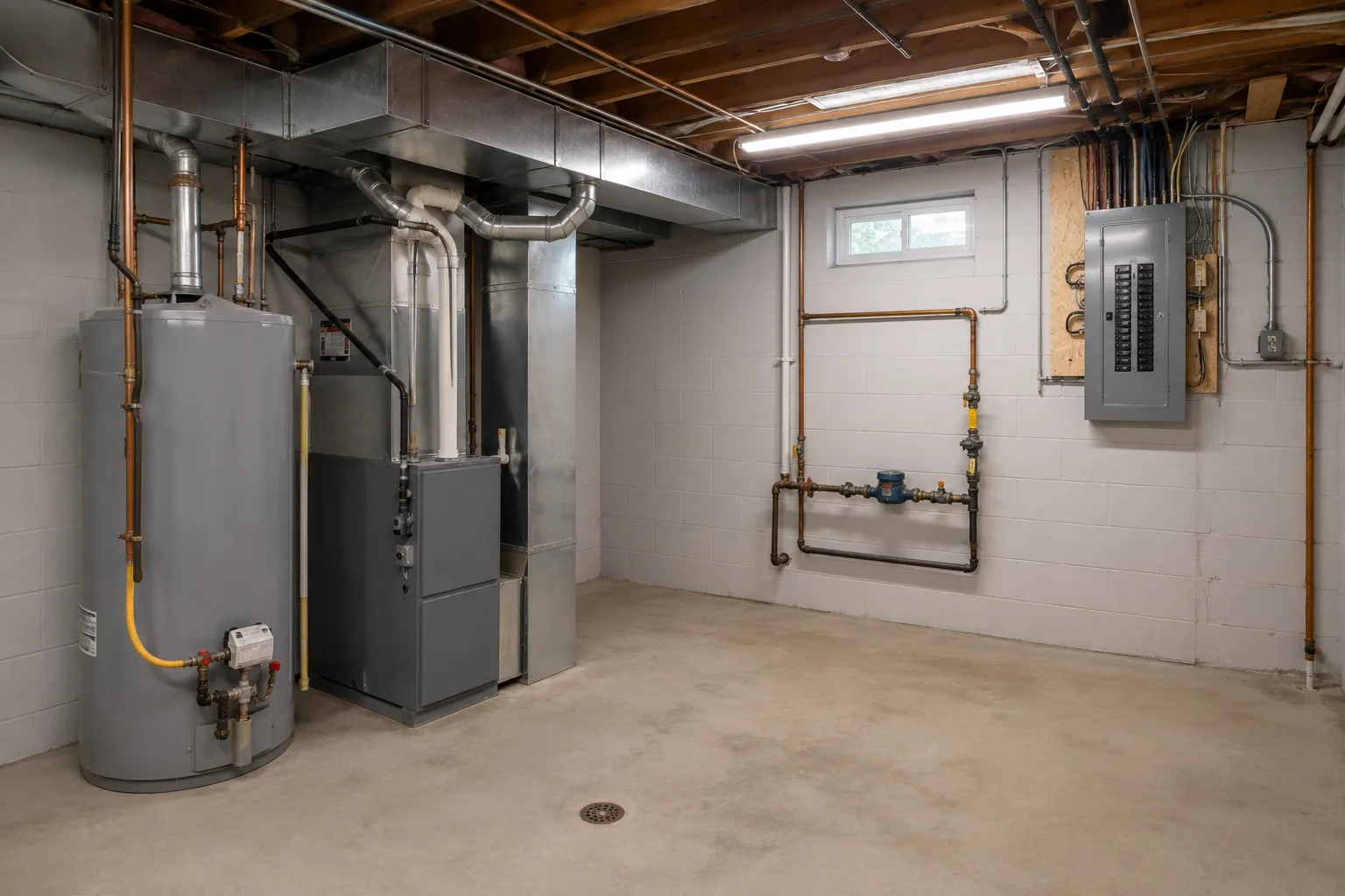 Industrial utility space interior